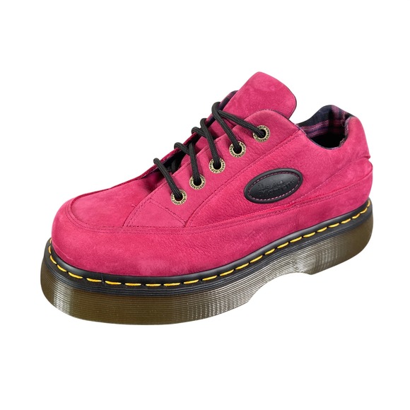 Dr. Martens Shoes - Dr. Marten Buzz 5i Milled Nubuck 90s Chunky Platform Shoes Women 9 Pink NWT